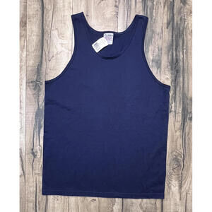 Vintage 90s Pluma Heavyweight Cotton USA Made Tank Muscle Tee NWT L Bodybuilder.